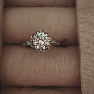 Pandora Silver Sparkling Halo Ring